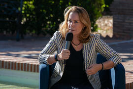 "Dialogando" con Theresa Zabell. Jardín Botánico de la Universidad de Málaga. Mayo de 2021