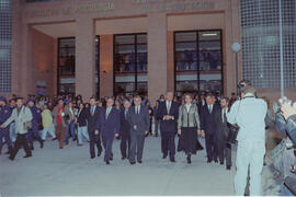 Inauguración de la Facultad de Psicología y la Biblioteca General por parte de la Infanta Elena. Campus de Teatinos, Málaga. Diciembre de 1993