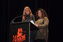 Ensayos para la Gala Inaugural de la XXIV edición de Fancine de la Universidad de Málaga. Teatro Cervantes. Noviembre de 2014