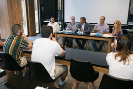 Mesa redonda: «Presente y futuro del periodismo deportivo. Valores y comunicación». Curso "Comunicación deportiva". Cursos de Verano de la Universidad de Málaga. Vélez-Málaga. Julio de 2019