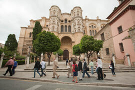Visita anual de la conferencia de la RedOTRI en el centro histórico de Málaga. Junio de 2010