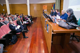 Mesa 3: "La perspectiva de las personas (físicas y jurídicas)". Jornada "Brexit y Gibraltar. Un reto con oportunidades conjuntas". Edificio del Rectorado. Febrero de 2017