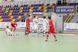 Partido Rusia contra República Checa. 14º Campeonato del Mundo Universitario de Fútbol Sala 2014 (FUTSAL). Antequera. Julio de 2014