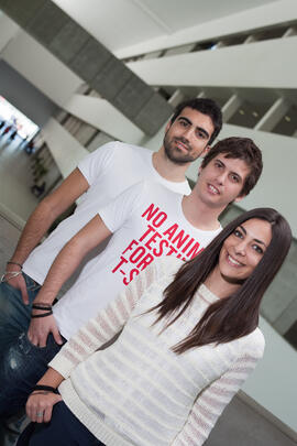 Retrato de alumnos para una portada de revista. Facultad de Comercio y Gestión. Marzo de 2012