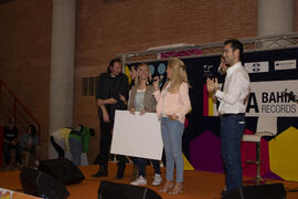 Entrega de premios. Jornadas de Puertas Abiertas de la Universidad de Málaga. Complejo Polideportivo Universitario. Abril de 2015