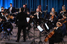 Concierto de Bandas Sonoras de la 30 edición de Fancine de la Universidad de Málaga. Auditorio de la Escuela Técnica de Ingeniería de Telecomunicaciones e Informática. Noviembre de 2020
