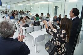 Visita a la nueva facultad de Psicología y Logopedia de la Universidad de Málaga tras su inauguración. Campus de Teatinos. Octubre de 2022