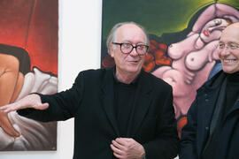Aurelio Díaz, Buly, en la Inauguración de su exposición "Inventario". Centro de Arte Contemporáneo Francisco Hernández, Vélez-Málaga. Diciembre de 2018
