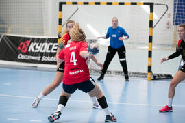 Partido Universidad de Oslo - Universidad de Colonia. Categoría femenina. Campeonato Europeo Universitario de Balonmano. Antequera. Julio de 2017