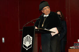 Intervención de José Ángel Narváez. Entrega de la Medalla de Oro de la Universidad de Córdoba a la Universidad de Málaga. Córdoba. Junio de 2022