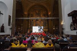 Intervención de Martín Serrano. Apertura del Curso Académico 2022/2023 de la Universidad de Sevilla y entrega de su medalla de oro a la Universidad de Málaga. Iglesia de la Anunciación, Sevilla. Septiembre de 2022