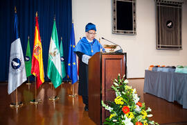 Investidura de nuevos doctores por la Universidad de Málaga. Salón de Actos de la Escuela Técnica Superior de Ingeniería Informática. Enero de 2015