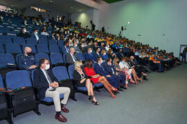 Asistentes a la Apertura del Curso Académico 2021/2022 de la Universidad de Málaga. Escuela Técnica Superior de Ingeniería Informática y Telecomunicaciones. Septiembre de 2021