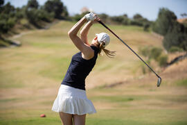 Jugadora del Campeonato Europeo de Golf Universitario. Antequera. Junio de 2019