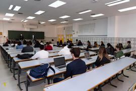 Aulas y ambiente de la Facultad de Derecho de la Universidad de Málaga. Campus de Teatinos. Octubre de 2020