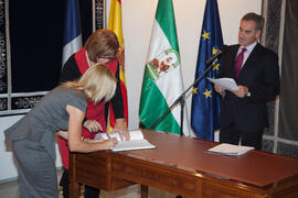 Toma de posesión del personal docente e investigador de la Universidad de Málaga. Rectorado. Noviembre de 2012