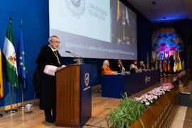 Intervención de José Ángel Narváez. Apertura del Curso Académico 2019/2020 de la Universidad de Málaga. Paraninfo. Septiembre de 2019