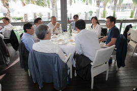 Almuerzo de despedida de la X Tribuna España - Corea. Restaurante "El Palmeral". Octubre de 2015