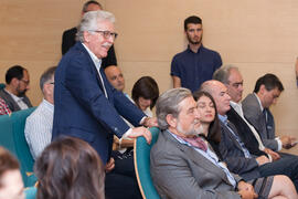 Reunión con el ministro de Ciencia, Innovación y Universidades, en el edificio The Green Ray. Campus de Teatinos. Junio de 2018