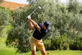 Jugador de la Universidad de Málaga. Campeonato Europeo de Golf Universitario en Antequera Golf. Antequera. Junio de 2019