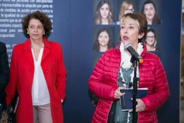 Intervención de Isabel Jiménez Lucena en la inauguración de la exposición "Diversas capacidades (in)visibles". Facultad de Ciencias de la Educación y Psicología. Noviembre de 2017