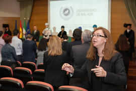 María José de la Torre en la investidura como Doctor "Honoris Causa" de Jean-Marie Lehn por la Facultad de Ciencias de la Universidad de Málaga. Edificio del Rectorado. Junio 2015