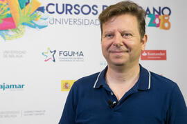 Tinet Rubira. Curso "La televisión del siglo XXI, nuevos formatos y consumos". Cursos de verano 2018 de la Universidad de Málaga. Marbella. Julio de 2018