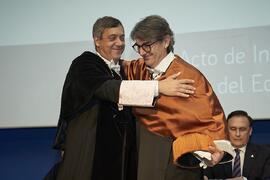 Toma de posesión de Enrique Márquez Segura como nuevo Vicerrector de Transferencia, Empresa y Transformación Digital de la Universidad de Málaga. Paraninfo. Marzo de 2024