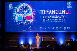 Gala Inaugural de la 30 edición de Fancine de la Universidad de Málaga. Cine Albéniz. Noviembre de 2020