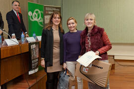 Entrega de premios de la VII Olimpiada de Economía. Facultad de Ciencias Económicas y Empresariales. Febrero de 2015
