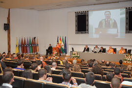Investidura como Doctor "Honoris Causa" de D. Jaime Gil Aluja por la Facultad de Económicas de la Universidad de Málaga. Paraninfo. Noviembre de 2014