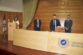 Toma de posesión de Nicolás Fernández Pérez como nuevo Coordinador de Protocolo y Dinamización Universitaria de la Universidad de Málaga. Edificio del Rectorado. Abril de 2024