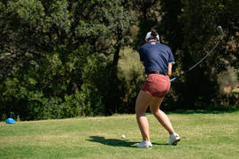 Jugadora de la Universidad de Málaga. Campeonato Europeo de Golf Universitario. Antequera. Junio de 2019