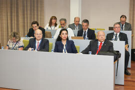Asistentes a la ceremonia de apertura del XVI encuentro de rectores de Brasil, Portugal y España. Edificio del Rectorado. Octubre de 2015
