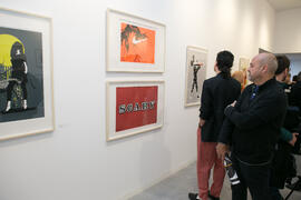 Inauguración de la sala de exposiciones "Espacio Cero" en el Contenedor Cultural. Campus de Teatinos. Abril de 2019