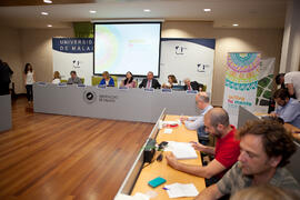 Presentación de la XIV edición de los Cursos de Verano de la Universidad de Málaga. Rectorado. Mayo 2015