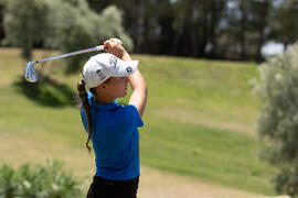 Jugadora de la Universidad CEU San Pablo. Campeonato Europeo de Golf Universitario. Antequera. Junio de 2019
