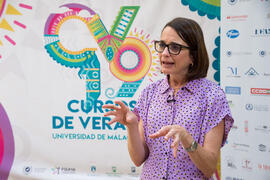 Carola García. Curso "Seguridad internacional y colectivos vulnerables". Cursos de Verano de la Universidad de Málaga. Málaga. Julio de 2019