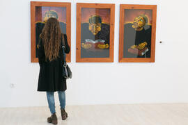 Inauguración de la exposición "Inventario", de Buly. Centro de Arte Contemporáneo Francisco Hernández, Vélez-Málaga. Diciembre de 2018