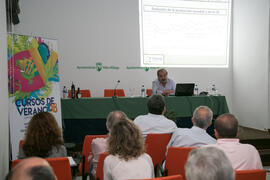 Conferencia de Álvaro González-Coloma. Curso "El aceite de oliva, salud, cultura y riqueza de los pueblos mediterráneos". Cursos de Verano de la Universidad de Málaga. Vélez Málaga. Julio de 2018