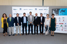 Photocall. Gala del Deporte Universitario 2019. Escuela Técnica Superior de Ingeniería de Telecomunicaciones. Junio de 2019