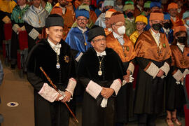 Rectores en la comitiva previa a la imposición de la Medalla de Oro de la Universidad de Córdoba a la Universidad de Málaga. Córdoba. Junio de 2022