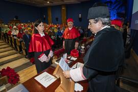 Investidura de Emilia Casas Baamonde como Doctora "Honoris Causa" por la Facultad de Derecho de la Universidad de Málaga. Paraninfo. Noviembre de 2022