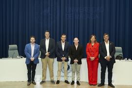 Candidatos a Rector de la Universidad de Málaga y representantes del Consejo de Estudiantes y Aula Magna. Debate electoral. Escuela Técnica Superior de Ingeniería Informática y Telecomunicaciones. Noviembre de 2023
