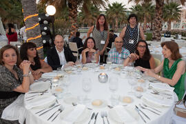 Cena de gala en el restaurante El Palmeral. Olimpiada Española de Economía, Fase Nacional. Puerto de Málaga Muelle 2 El Palmeral de las Sorpresas. Junio de 2015