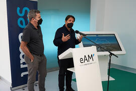 Inauguración de la exposición itinerante sobre el plan "Vive tu ciudad". Escuela Técnica Superior de Arquitectura de la Universidad de Málaga. Octubre de 2021