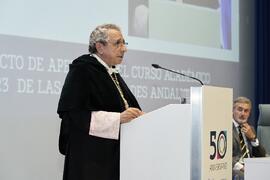 José Ángel Narváez. Solemne Acto de Apertura del Curso Académico 2022/2023 de las Universidades Andaluzas. Escuela Técnica Superior de Ingeniería Informática y Telecomunicaciones. Septiembre de 2022