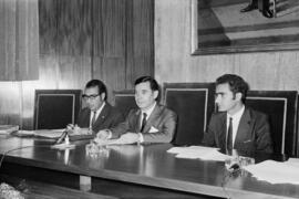 Pleno extraordinario de la Diputación Provincial con motivo de la concesión de una universidad para Málaga. Noviembre, 1971.