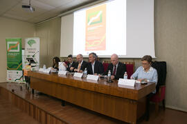 Mesa presidencial. Entrega de premios de la XI Olimpiada de Economía. Facultad de Ciencias Económicas y Empresariales. Febrero de 2019