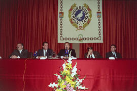 Firma de convenio de Banesto con la Universidad de Málaga. Febrero de 1991